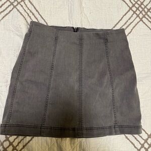 Free People Charcoal Mini Skirt
